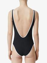 Thumbnail for your product : Burberry Logo Detail Zip-front Swimsuit