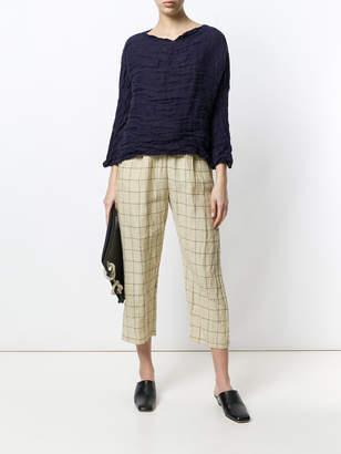 Forte Forte checked cropped trousers