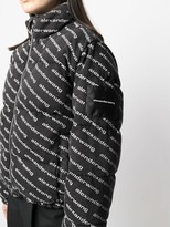Thumbnail for your product : Alexander Wang Logo-Print Zip-Up Jacket