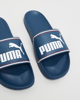 Puma Men's Navy Slides - Leadcat FTR Sandals - Men's - Size 11 at The Iconic
