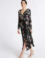 Thumbnail for your product : Marks and Spencer Floral Print Long Sleeve Wrap Dress