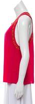 Thumbnail for your product : Gryphon Silk Sleeveless Blouse Magenta Silk Sleeveless Blouse