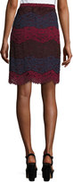 Thumbnail for your product : Max Studio Colorblock Tiered-Lace Slim Skirt, Multi