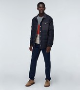 Thumbnail for your product : Brunello Cucinelli Piumuno padded pinstriped jacket