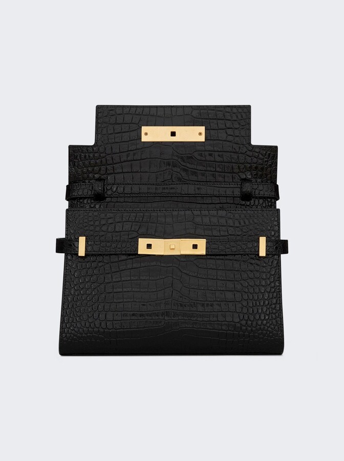 Saint Laurent Manhattan Small Shoulder Bag Black