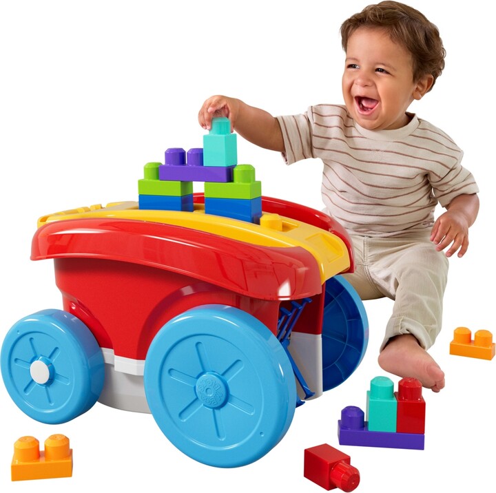 Mega Bloks First Builders Block Scooping Wagon, 21 Pieces