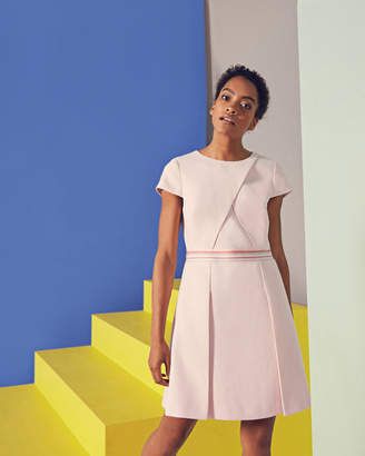 Ted Baker HELTTY Colour block pleated dress