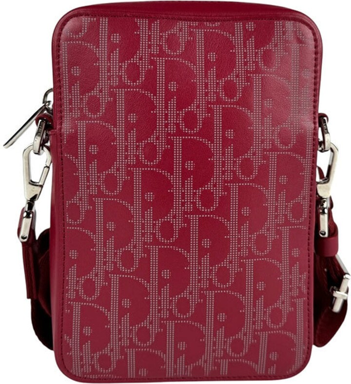 Christian Dior Red Color Leather Shoulder Bag (Pre-Owned)
