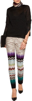 Missoni Crochet-knit slim-leg pants