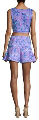 Lilly Pulitzer Two-Piece Neri Printed Scuba Cropped Top & Shorts