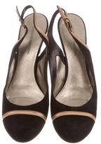 Thumbnail for your product : CNC Costume National Suede Slingback Pumps