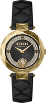 Thumbnail for your product : Versus By Versace Women's Covent Garden Black Leather Strap Watch 36mm