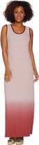 Thumbnail for your product : Lisa Rinna Collection Regular Dip Dye Striped Knit Maxi Dress