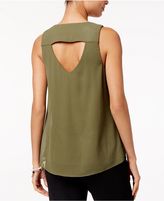 Thumbnail for your product : BCX Juniors' Cutout Ruffled Necklace Tank Top
