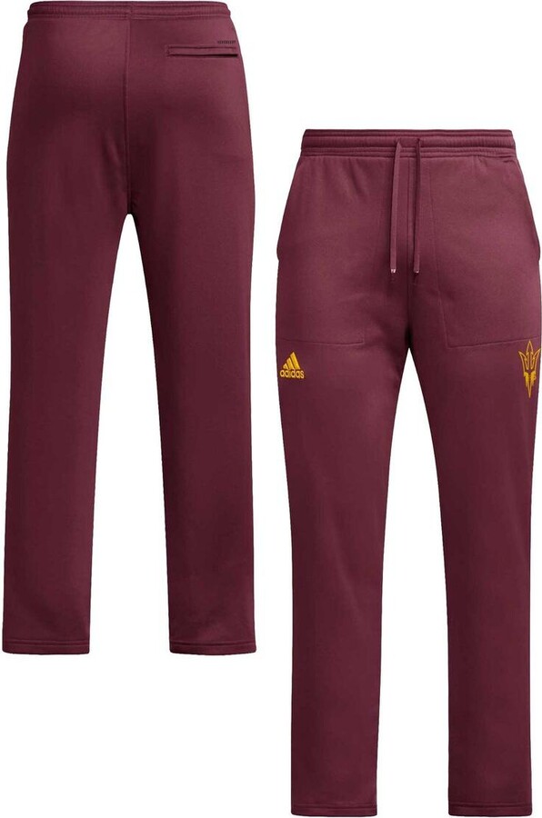 adidas Men's Maroon Arizona State Sun Devils Open Hem Aeroready Pants