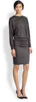 Thumbnail for your product : Asymmetrical Gathered Dolman-Sleeved Dress