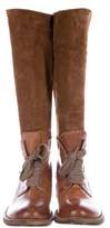 Thumbnail for your product : Brunello Cucinelli Leather Knee-High Boots