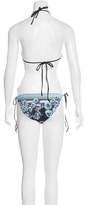 Thumbnail for your product : Clover Canyon Printed Two-Piece Swimsuit w/ Tags