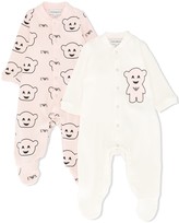 Thumbnail for your product : Emporio Armani Kids Bear-Print Two-Set Pyjamas