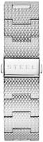 Thumbnail for your product : GUESS Silver-Tone Mesh Diamond Watch