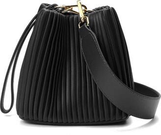 Mansur Gavriel Lilium Large Leather Shoulder Bag - Black - ShopStyle