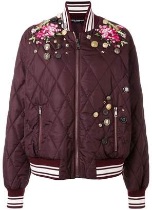 Dolce & Gabbana embroidered bomber jacket