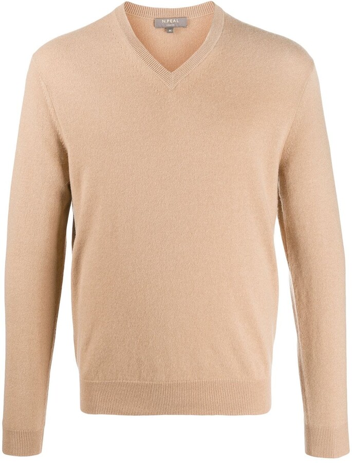 Mens Camel V Neck | Shop the world's largest collection of fashion |  ShopStyle