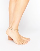 Thumbnail for your product : ASOS Hamsa Charm Anklet