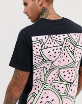 Thumbnail for your product : New Love Club melon back print t-shirt in oversized