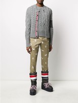Thumbnail for your product : Thom Browne 4-Bar Fun-Mix Aran cable vest