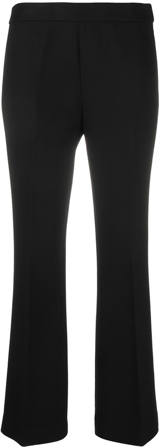 Tory Burch Cropped Wide-Leg Trousers - ShopStyle