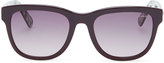 Thumbnail for your product : Lanvin Squared Sunglasses with Printed Lining, Burgundy