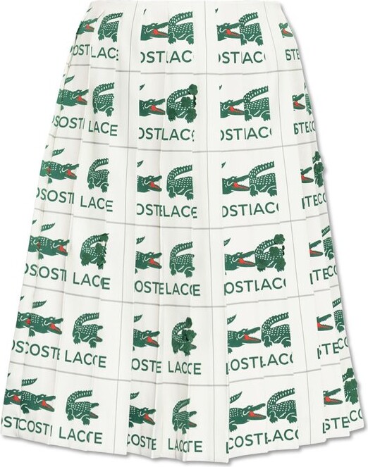 Lacoste Graphic Logo Pleated Skirt