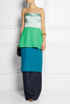 Thumbnail for your product : Roksanda Ilincic Lisson tiered satin, crepe and dupion gown