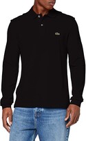Lacoste Men’s Classic Long Sleeve Pique Polo Shirt – Black