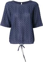 Thumbnail for your product : Emporio Armani geometric lace blouse
