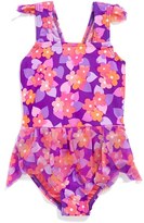 Thumbnail for your product : Hula Star 'Enchanted Garden' One-Piece Swimsuit (Toddler Girls & Little Girls)