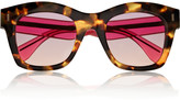 Thumbnail for your product : Fendi Two-tone D-frame acetate sunglasses