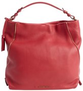 Thumbnail for your product : Armani 746 Armani cherry leather zip detail logo stamp tote