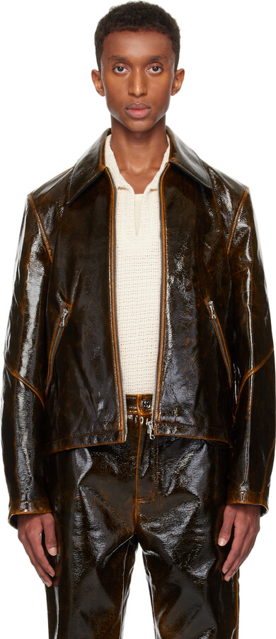 Séfr Brown Buck Jacket - ShopStyle