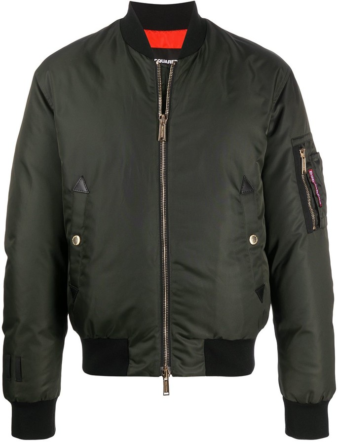dsquared2 padded bomber jacket