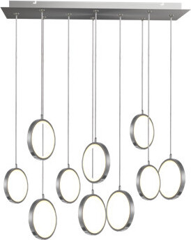 Orren Ellis Lauri 10-Light LED Cluster Geometric Pendant