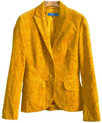 Escada Yellow Velvet Jacket for Women