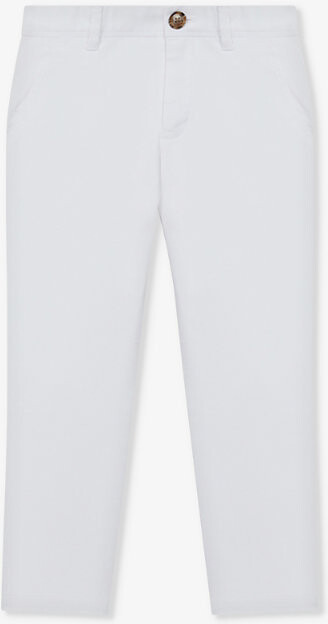 Reiss White Pitch Straight-Leg Slim-Fit Stretch-Cotton Chinos 3-14 Years 4-5 Years