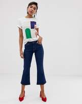 Thumbnail for your product : New Look Crop Kick Flare Jean