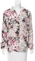 Thumbnail for your product : L'Agence Silk Floral Print Button-Up