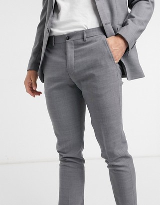 Buy Jack  Jones Grey Slim Fit Flat Front Trousers for Men Online  Tata  CLiQ