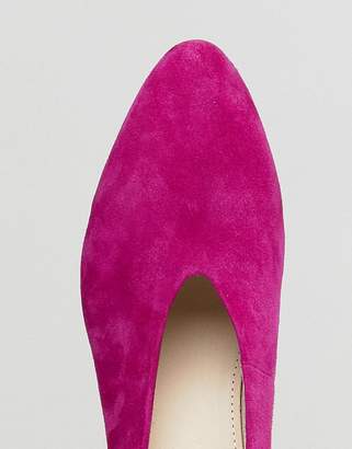 Vagabond Eve Purple High Vamp Wooden Heeled Shoes