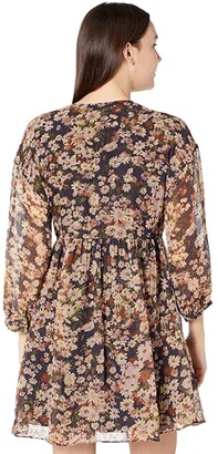 Madewell Long Sleeve Tiered Mini in Floral Print