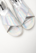 Thumbnail for your product : Forever 21 Metallic Flatform Sandal